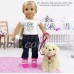 Click n' Play 9 piece Doll Puppy Set and Accessories. Perfect For 18 inch American Girl Dolls   566093803